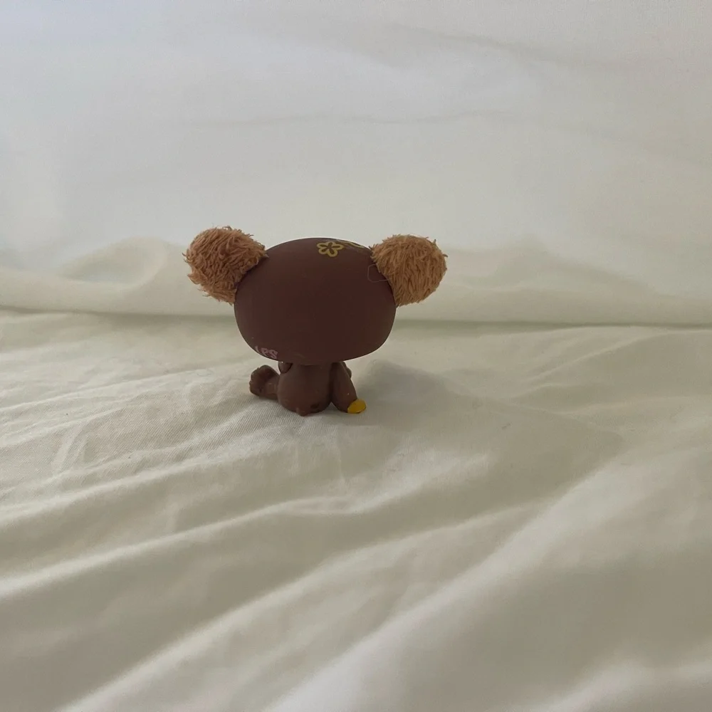 LPS Littlest Pet Shop #2468 Brown Bear with fuzzy/soft ears